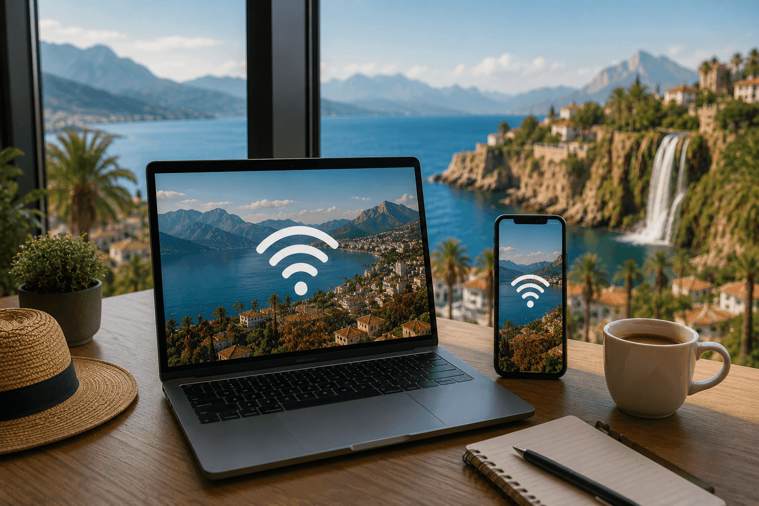 Internetul în vacanța din Antalya: eSIM, cartelă SIM, Wi-Fi și operatori (2026)